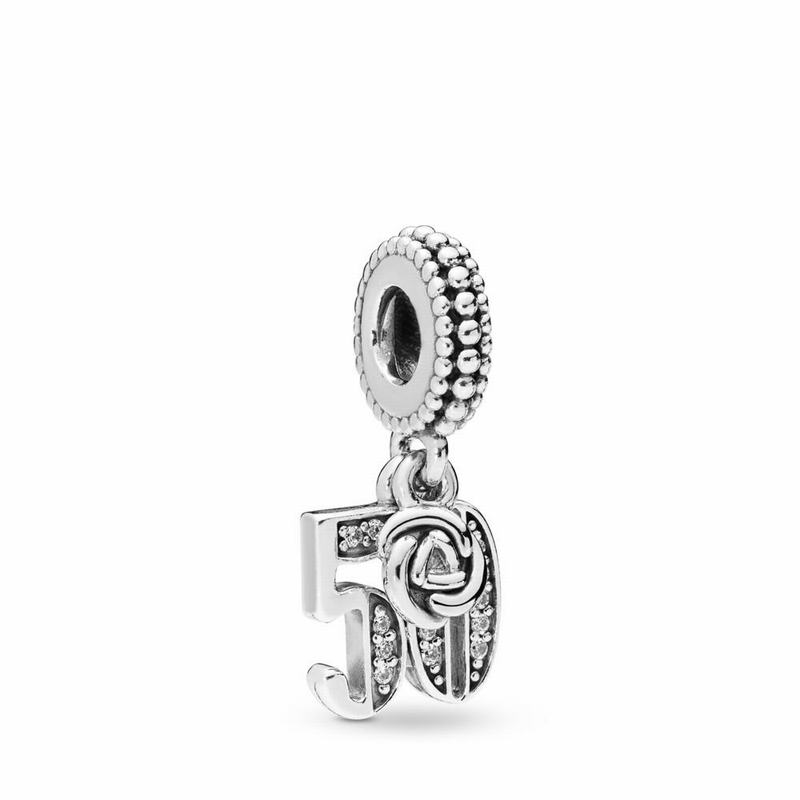 Talismane Pandora 50th Birthday Argint (cbmvqOwi)